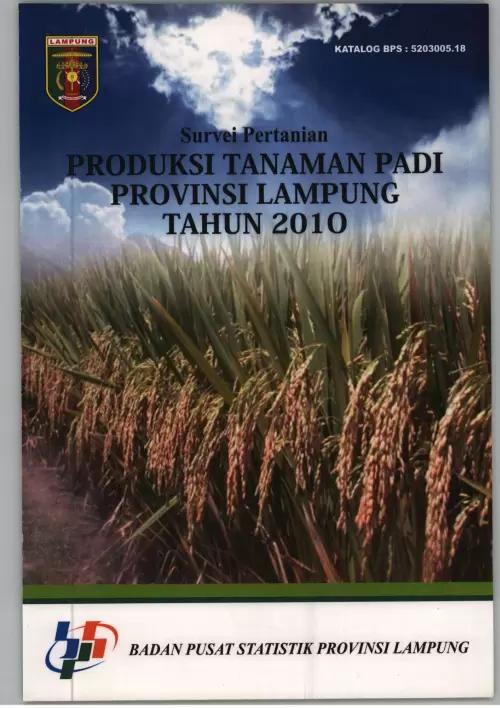 Agriculture Survey Production Paddy in Lampung Province 2010