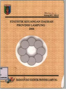 Statistik Keuangan Daerah Propinsi Lampung 2006