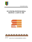 Statistik Potensi Desa (PODES) Propinsi Lampung 2005