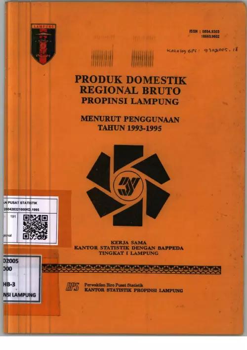 Lampung Province Gross Regional Domestic Product According to Usage 1983-1995