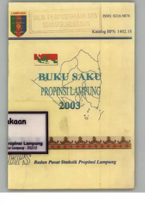 Buku Saku Provinsi Lampung 2003