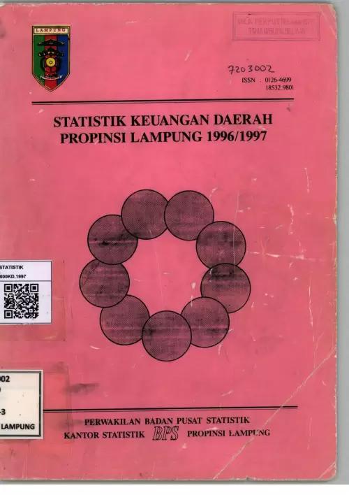 Statistik Keuangan Daerah Propinsi Lampung 1996-1997