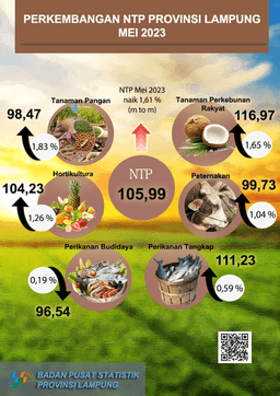 Development Of Farmers Exchange Rate In Lampung Province In May 2023