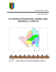 Statistik Potensi Desa (PODES) Propinsi Lampung 2003