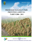 Produksi Tanaman Padi Provinsi Lampung Tahun 2006-2011