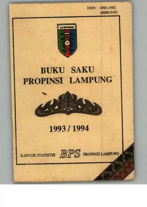 Lampung Province Pocket Book 1993/1994