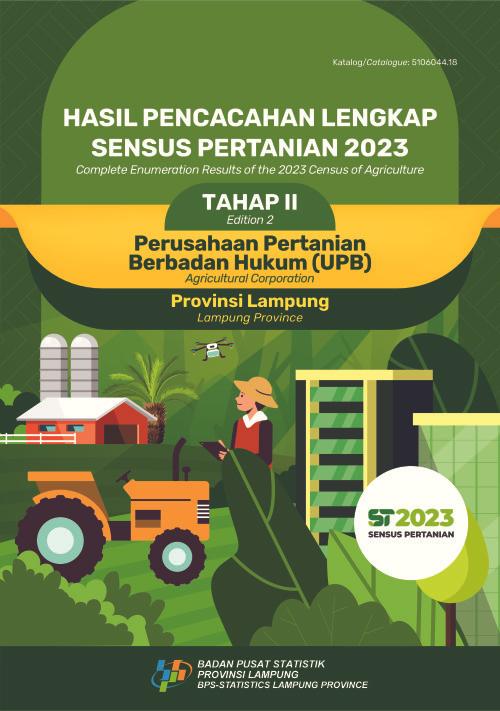 Hasil Pencacahan Lengkap Sensus Pertanian 2023 - Tahap II:  Perusahaan Pertanian Berbadan Hukum (UPB) Provinsi Lampung