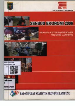 Sensus Ekonomi 2006 Analisis Ketenagakerjaan Provinsi Lampung