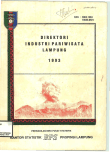 Direktori Industri Pariwisata Lampung 1993