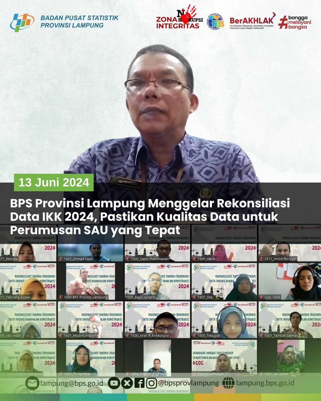 Gelar Rekonsiliasi Data IKK 2024, Pastikan Kualitas Data untuk Perumusan Dana Alokasi Umum