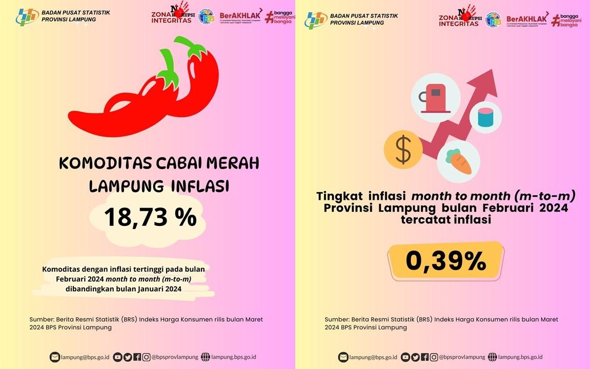 Cabai Merah, komoditas inflasi tertinggi Februari 2024