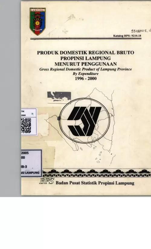 Gross Regional Domestic Products of Lampung Province By Expenditure 1996-2000