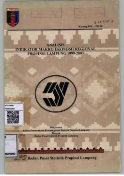 Analysis Of Regional Macroeconomic Indicators For Lampung Province 1999-2003