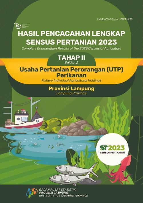 Hasil Pencacahan Lengkap Sensus Pertanian 2023 - Tahap II: Usaha Pertanian Perorangan (UTP) Perikanan Provinsi Lampung