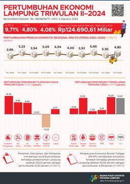 Lampungs GRDP Growth Rate In Q2-2024 Was 4.80 Percent (Y-On-Y)