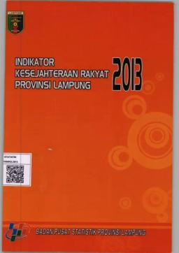 Welfare Indicator Of Lampung Province 2013