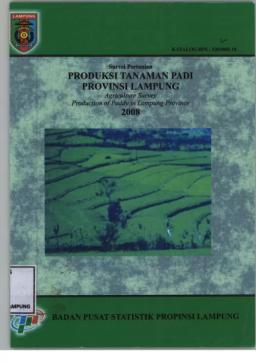 Rice Crop Production In Lampung Province 2008