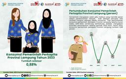 Konsumsi Pemerintah Perkapita Provinsi Lampung tahun 2023 Tumbuh sebesar 0,88%