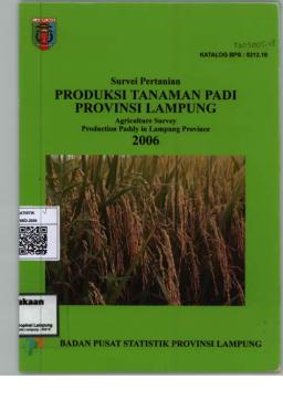 Rice Crop Production In Lampung Province 2006