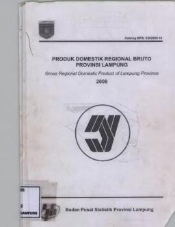 Gross Regional Domestic Product Of Lampung Province 2008