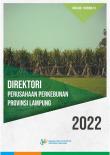 Direktori Perusahaan Perkebunan Provinsi Lampung 2022