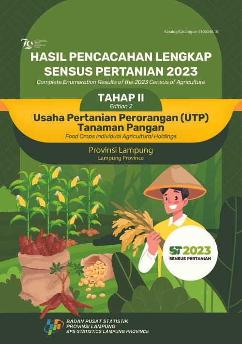 Complete Enumeration Results of the 2023 Census of Agriculture - Edition 2: Food Crops Individual Agricultural Holdings Lampung Province