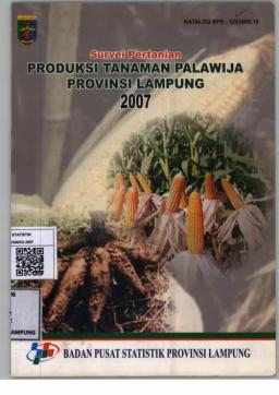 Production Of Secondary Crops In Lampung Province In 2007