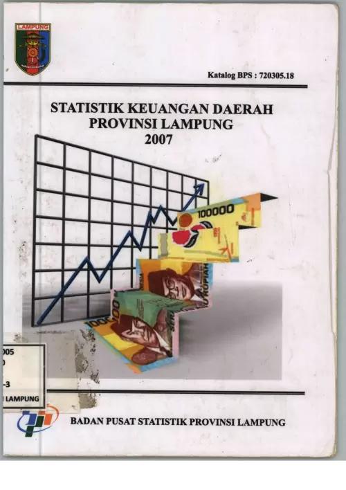 Lampung Province Regional Financial Statistics 2007