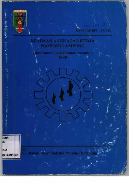 State of the Labor Force in Lampung Province 1998