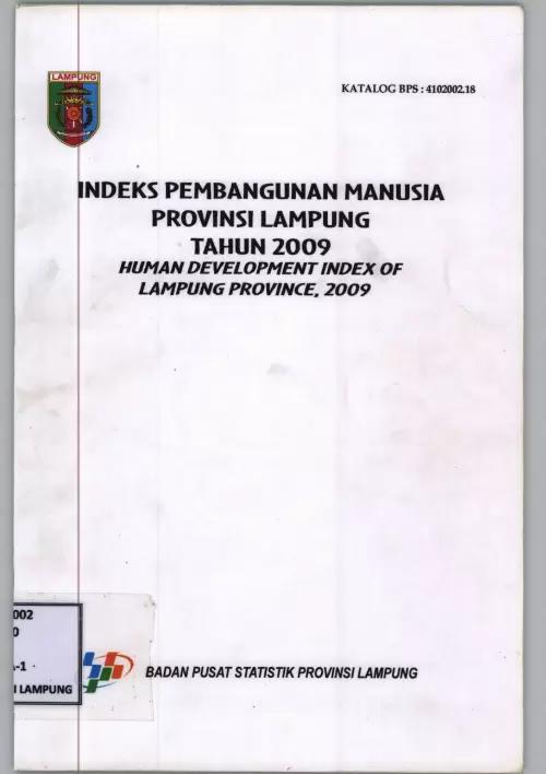 Lampung Province Human Development Index 2009