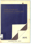 Bibliografi Daerah Lampung 1996