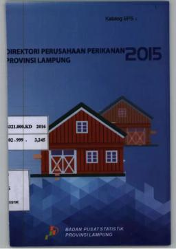 Direktori Perusahaan Perikanan Provinsi Lampung 2015