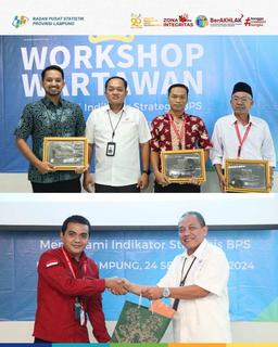 BPS Provinsi Lampung Menggelar Workshop Wartawan dan Stakeholder